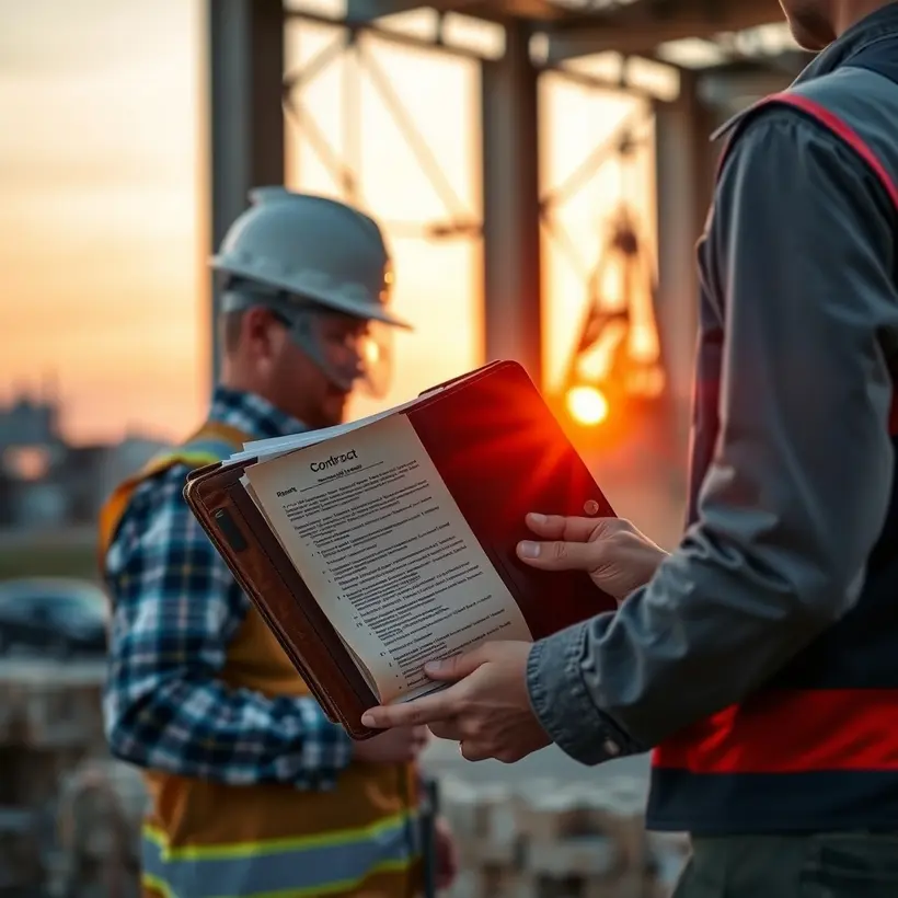 What should a construction contract include?